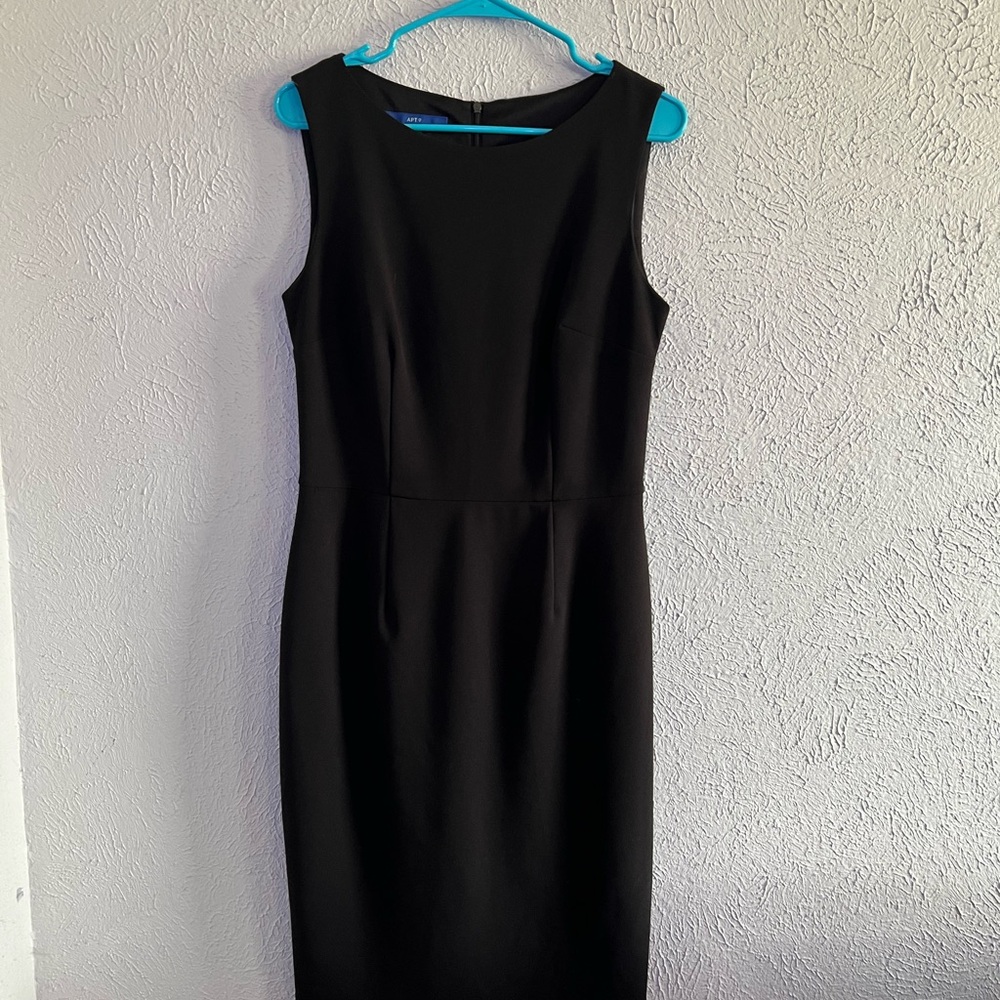 Apt. 9 Black Sleeveless Sheath Midi Dress